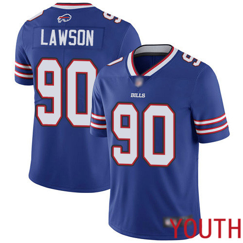 Youth Buffalo Bills 90 Shaq Lawson Royal Blue Team Color Vapor Untouchable Limited Player NFL Jersey